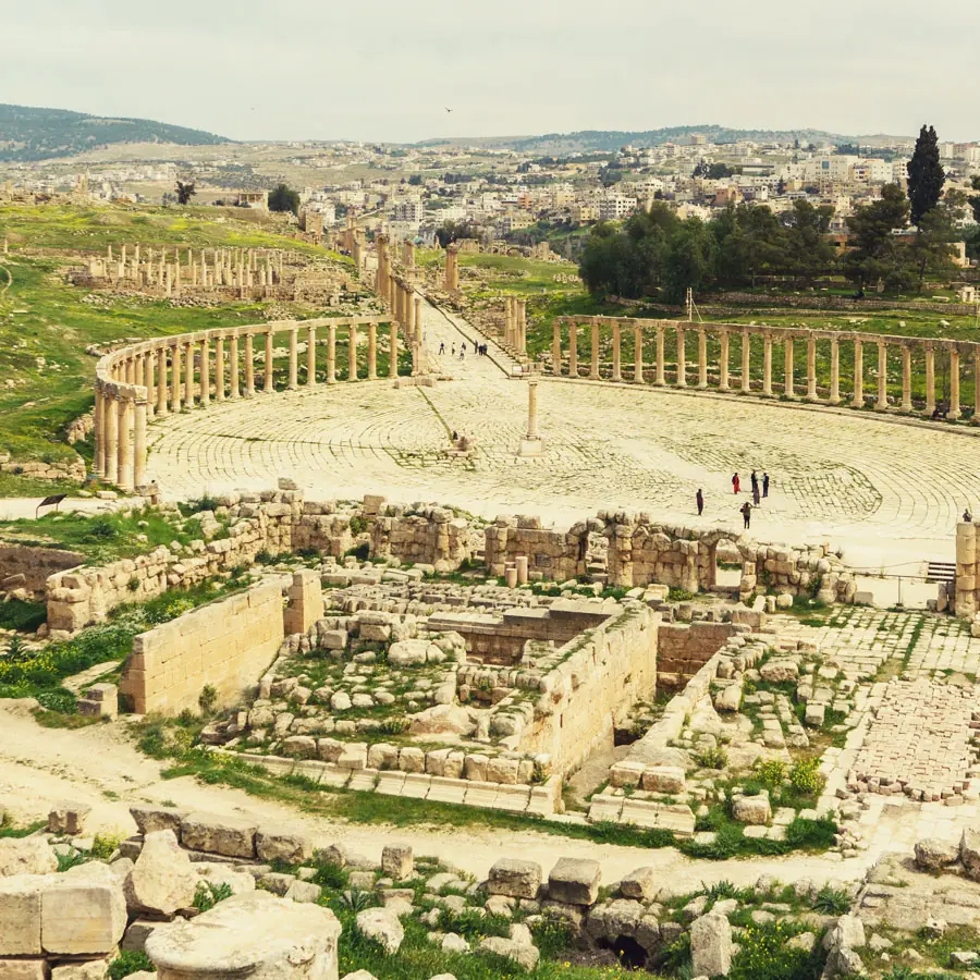 Roman ruins at Jerash